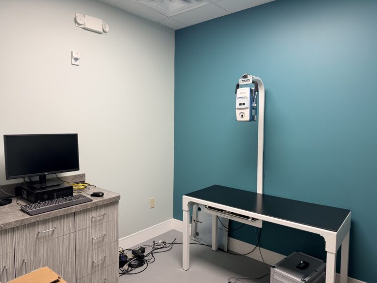 X-ray room at McClure Veterinary Clinic
